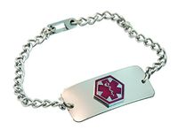 Emerg Alert Medical Alert Emergency ID Bracelet and Wallet Card - "High Blood Pressure"