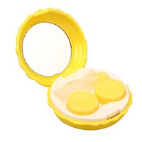 Sinfu 1PC Storage Box Contact Lens Travel Kit Case Pocket Size Container (Yellow)