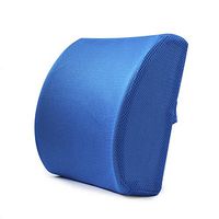 Waist Cushion Car Waist Pad Back Pain Relief Mesh Breathable Chair for Computer Home Office Chair Car Seat Posture Pillow Pad (Blue)