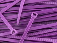 8 Inch Purple Intermediate Nylon Zip Tie - 100 Pack