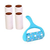 JWShang Lint Roller, Clothes Roller with 5 Refills 300 Sheets Pet Hair Remover Sticky Roller Lint Remover Brush for Pet Hair Dust Carpet Furniture Couch