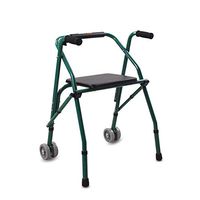 LJHHH Folding Rollator Walker,Lightweight Walking Frame,Aluminium Walking Mobility Aid,with Wheels with Seat Assisted Walking,Carrying Capacity of 100 Kg