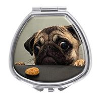 Animals Dogs Pugs Design Pill Case Box Western Medicine Tablet Holder Decorative Pill Box for Pocket or Purse
