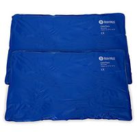 BodyMed Blue Vinyl Cold Packs – Reusable Flexible Ice Pack for Injuries – Cold Packs for Back Pain – Set of Two – Oversize, 21 x 13