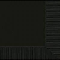 amscan Jet Black 2-Ply Paper Luncheon Napkins, 50 Ct. | Party Tableware