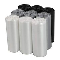 Wekiog 2.6 Gallon Trash Bags, Small Trash Can Liners, 225 Counts/ 9 Rolls(Clear, Grey, Black)