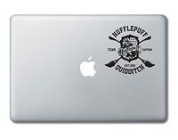 Hufflepuff Quidditch Team Hogwarts Harry Potter Printed Clear Vinyl Decal Sticker Compatible with Apple MacBook Pro Air 11" 12" 13" 15" All Years Laptop Trackpad Keyboard (13" Macbook (All Models))