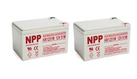 NPPower High Rate HR1251W 12V 14Ah SLA Sealed Lead Acid UPS Battery with F2 Style Terminals / (2pcs)