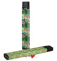 Skin Decal Wrap 2 Pack for Juul Vapes Beach Flowers 02 Seafoam Green JUUL NOT INCLUDED
