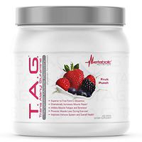 Metabolic Nutrition, TAG, Trans Alanyl Glutamine, 100% L-Glutamine Peptide Powder, Pre Intra Post Workout Supplement, Fruit Punch, 400 Grams (40 Servings)