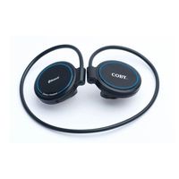 Coby Bluetooth Wireless Behind the Neck Stereo Headphones with Dongle CV290 ( Black) (Discontinued by Manufacturer)