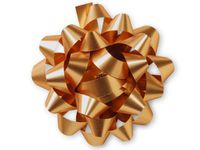 MATTE METALLIC HOLIDAY GOLDConfetti Bows ~ 4" dia. Bows (2 unit, 100 pack per unit.)