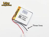 3 Lines 3.7V 850mAh 553640 Lithium Polymer Ion Rechargeable Battery Lithium 3lines Polymer Li-Po Battery for MP4 GPS MP3 Bluetooth Stereo DIY Gift