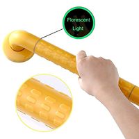 Guo shop Elderly Safety Handrail for Elderly, Toilet Safety Rail, Bathroom Shower Grab Bar with Safety Luminous Circles and Anti-Slip Grip Tape, Bathtub Handle Handicap Balance Bar Handrail