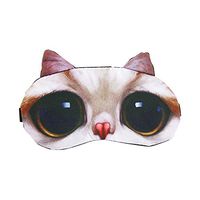 WWCY - Cute 3D Animal Sleep Mask Cat Dog Eye Mask Eyeshade for Kids Girls Women Adults (Ragdoll)