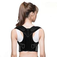 Back Posture Corrector, Back Brace Upper Back Support with Adjustable Shoulder Straps and Lumbar Belts for Men Women, Improve Posture, Prevent Slouching and Relieve Back Pain (L)
