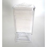 NAIL ART LINT-FREE WIPES + ACRYLIC HOLDER STAND CASE CONTAINER 200PCS WIPES FREE