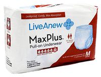 LivAanew Pull-on Disposable Underwear for Adult Women (Medium 1 Bag)