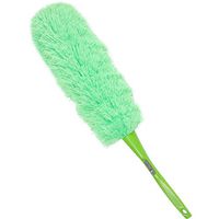 Feather Duster Hand Duster Oicozy Microfiber Duster for Cleaning Cobweb Fan PC Blind Keyboard Car with Bendable Head(Green)