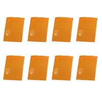 SUPVOX 100pcs Orange Sealing Bag Zipper Bag Ziplock Pouch Plastic Bag Dispenser Bags Reclosable Storage Bag for Food Snacks