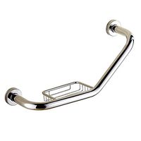 Byrhgood Stainless Steel Safety handrails Bathroom Shower Handle Grip 135 ° and The Hollow Storage Box