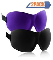 Sleep Mask,2 Pack 3D Sleeping Masks Blindfold Eye Covers for Night Eyeshades Blinder for Travel