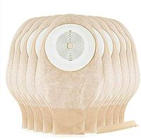 10 Disposable Colostomy Pouches - Stoma Bag with Closure for Colostomy Ileostomy Stoma Care, Cut-to-Fit, One-Piece System, The on 15-60 Mm