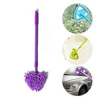 Geggur Mini Microfiber mop, Rotatable Triangle Cleaning Mop,Mini Mop Cleaner Brush Groove Brush for Indoor & Outdoor Windows Shower Car