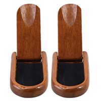 Vosarea 2pcs Tobacco Pipe Stands Wooden Tobacco Pipe Rack Stands Foldable Tobacco Pipe Holder Stands for Adults Men Male Brown