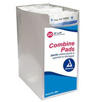 20 Abdominal Combine Pads 5x9 Bandages Sterile Wound Dressing Drain Dynarex 3501