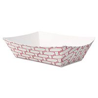 8 oz Paper Food Basket in Red and White