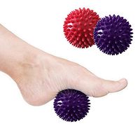 khkadiwb Massage Thorn Ball, 2.95"/3.74" Yoga Studio Spikey Massage Gym Balls Spiky Stress Reflexology Yellow