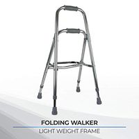 Days Hemi Walker, Mobility Aid for Elderly, Handicapped, Disabled users, One Arm or Hand Walker, Folding Walker, Aluminum Support Walker, Height Adjustable, Weight Capacity of Up to 300 Pounds