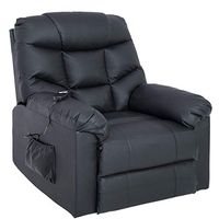 Infinite Position Electric Lift Chair Recliner,JULYOFX 330 LB Heavy Duty Faux Leather Lift Recliner Chair Lifts You Up with Easy Remote Stand Up Lift Chair with Storage Metal Frame High Back