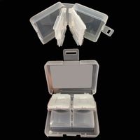 Canon Powershot A520 Digital Camera Memory Card Clear Plastic Case - Fits 8 SD Cards - Includes 2 MicroSD Card Slots