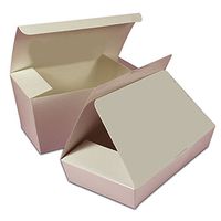 White Candy Boxes 1/2lb. 7 1/2" X 4 X 1 1/8 | Quantity: 50 Width 4"