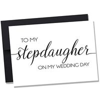 To My Stepdaughter on My Wedding Day Notecard - Wedding Day Notecard - Cards for Brides (NC133)