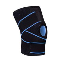 youeneom Knee Brace Non-Slip Open-Patella Brace with Adjustable Strap & Side Stabilizers - Best Knee Support for Arthritis, Best Joint Pain Relief, Torn Meniscus Support, Injury Recovery 1pcs (Blue)