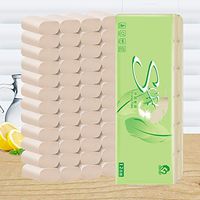 Lucoss Toilet Paper Household Roll Paper 12 rolls, soft paper towels roll natural bamboo for bathroom at home kitchen, roll of toilet paper bath towel