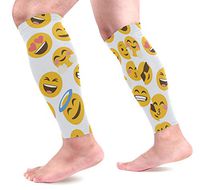 LEVEIS Emoji Arm Sleeves UV Protection for Men Women Sunblock Protective Gloves Running Golf Cycling Driving Long Arm Cover 1 Pair
