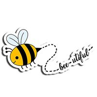 Beautiful Bees Sticker Positive Stickers Waterbottle Sticker Tumblr Stickers Laptop Stickers Vinyl Stickers