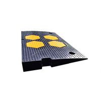 Road Tooth Pad, Non-Slip Rubber Car Curb Ramp, Bicycle Wheelchair Multi-Function Auto Repair Shop Repair Stair Ramp (Color: Black, Size: 50 30 5cm)