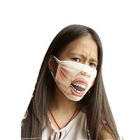 SMILICA Men Printed Windproof Warm Earloops Dustproof Washable Reusable Cotton Massk Massks