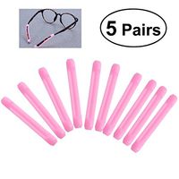 ULTNICE 5 Pairs Anti Slip Ear Hook Silicone Holder for Sunglasses Eyeglass Temple Tips