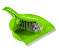 Premium Dustpan & Brush Set with Ergonomic Brush Design (Blue)