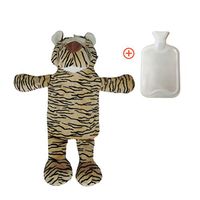 FANCY PUMPKIN 1L Hot Water Bottle with Cover Hot& Cold Relief-Tiger