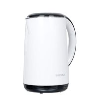 Secura SWK-1701DB The Original Stainless Steel Double Wall Electric Water Kettle 1.8 Quart, White