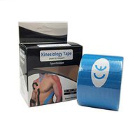 I Pre-Cut Kinesiology Tapelatex Free, Breathable for Swimming and Sternum or Sports Direct 2in*16.4ft (5cm×5m) 1 Roll (Light Blue)