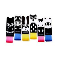 ornerx 5 Pcs Random Color Keyboard Brush Animal Pattern