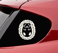 Slap-Art Cute Hedgehog Vinyl Decal Sticker (Beige)